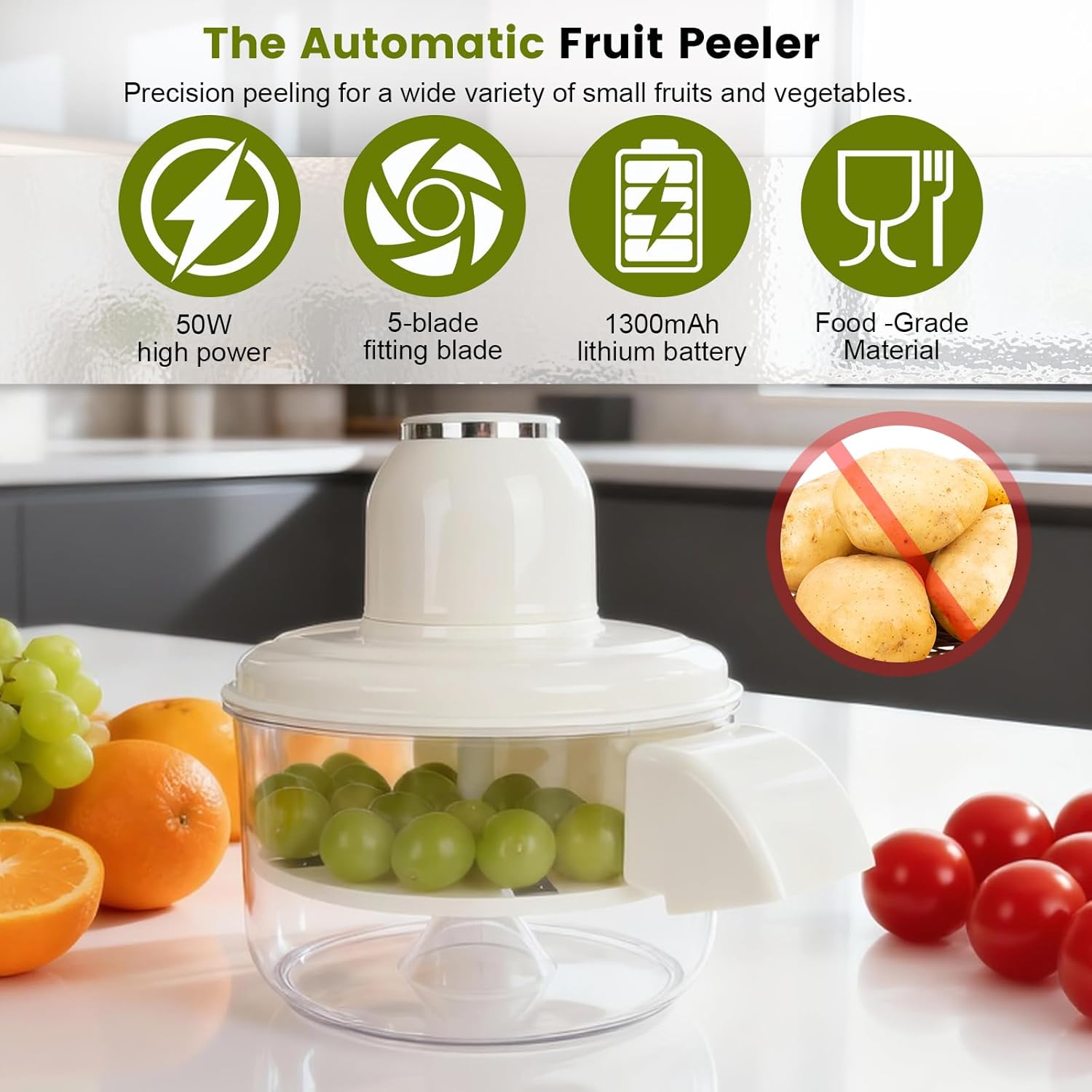 Electric Fruit & Vegetable Peeler Pro