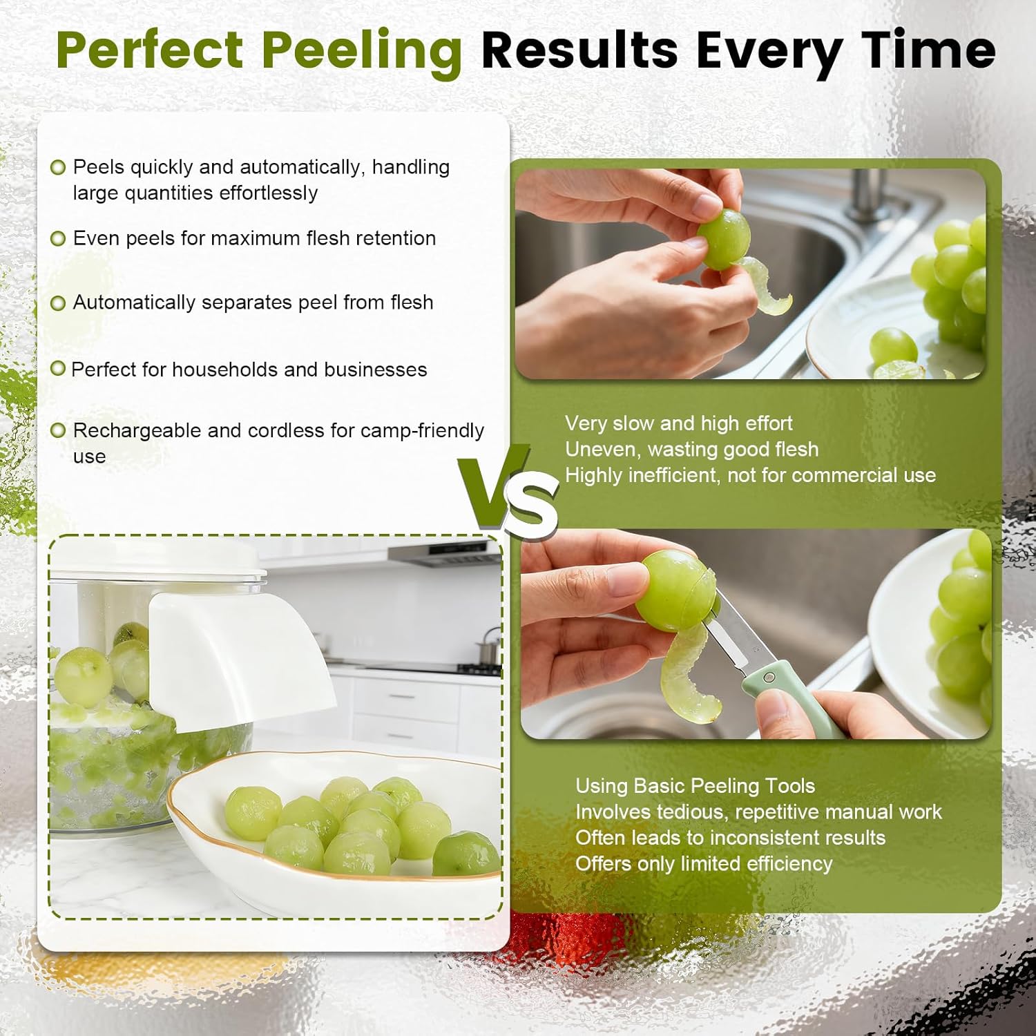 Electric Fruit & Vegetable Peeler Pro