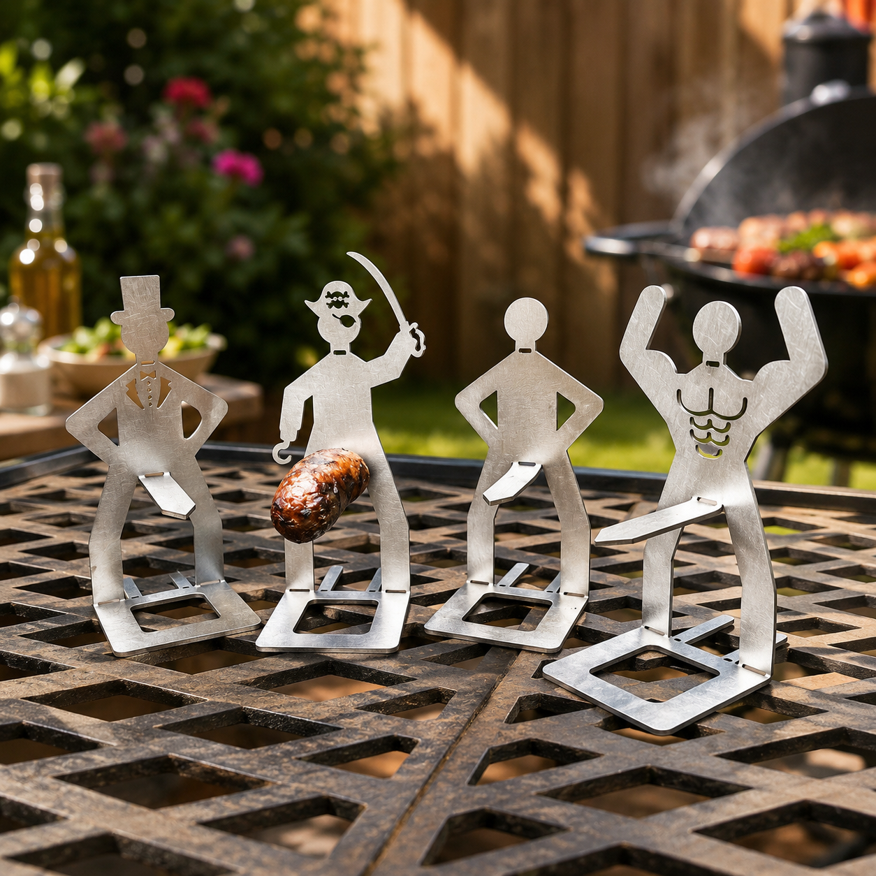 4PCS Character Sausage Holder Set
