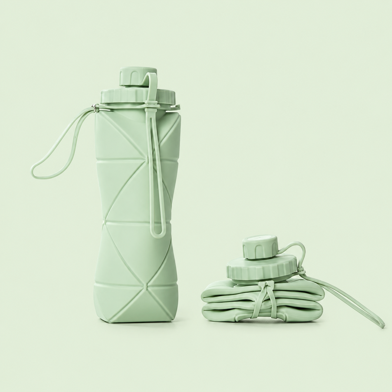 3PCS Foldable Silicone Water Bottles (600ML)